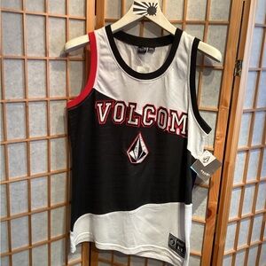 Vintage Volcom Skinny Tank Basketball Jersey Men's Size Medium